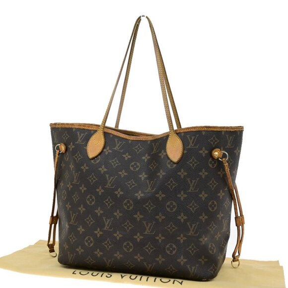 LOUIS VUITTON Neverfull MM Shoulder Tote Bag Monogram Leather BN - Picture 1 of 16
